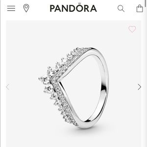 COPY - Pandora princess wishbone ring